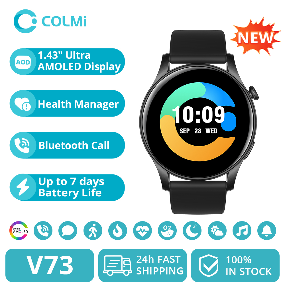 Smartwatch Instagram - [2024 nouveau] COLMI V73 Smartwatch AMOLED