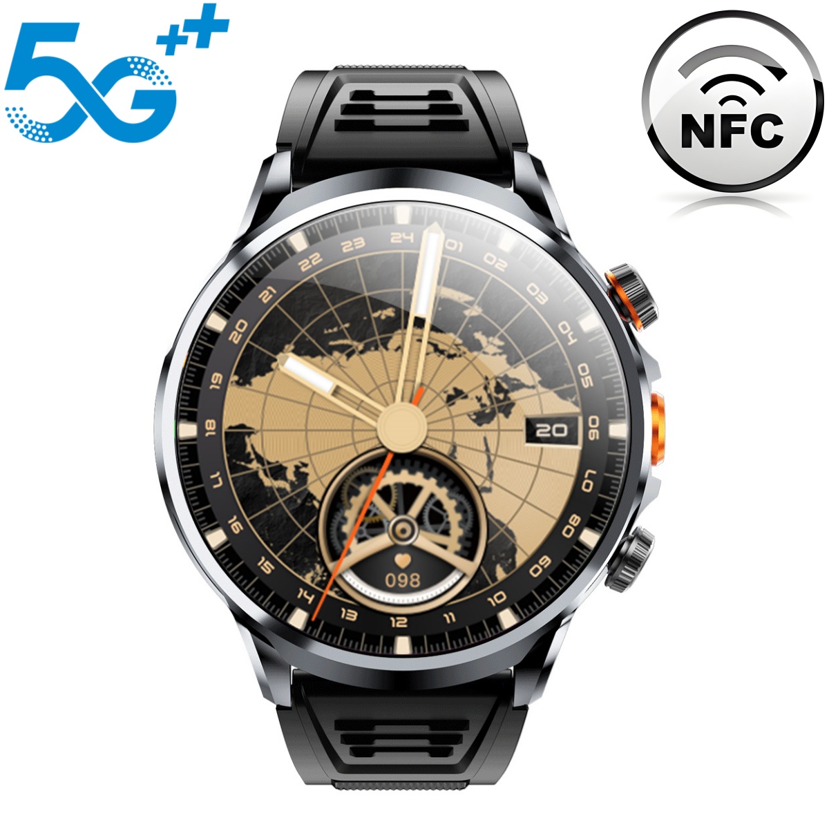 Smartwatch Instagram - Montre intelligente H18 pour homme, appel