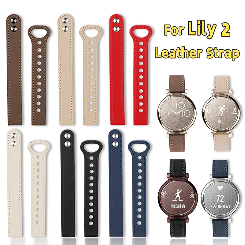 Smartwatch Instagram - Bracelet en cuir véritable de 14mm