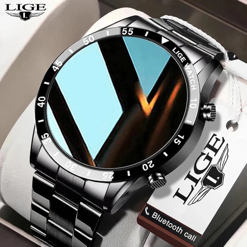 Smartwatch Instagram - LIGE-Montre intelligente étanche pour homme, écran