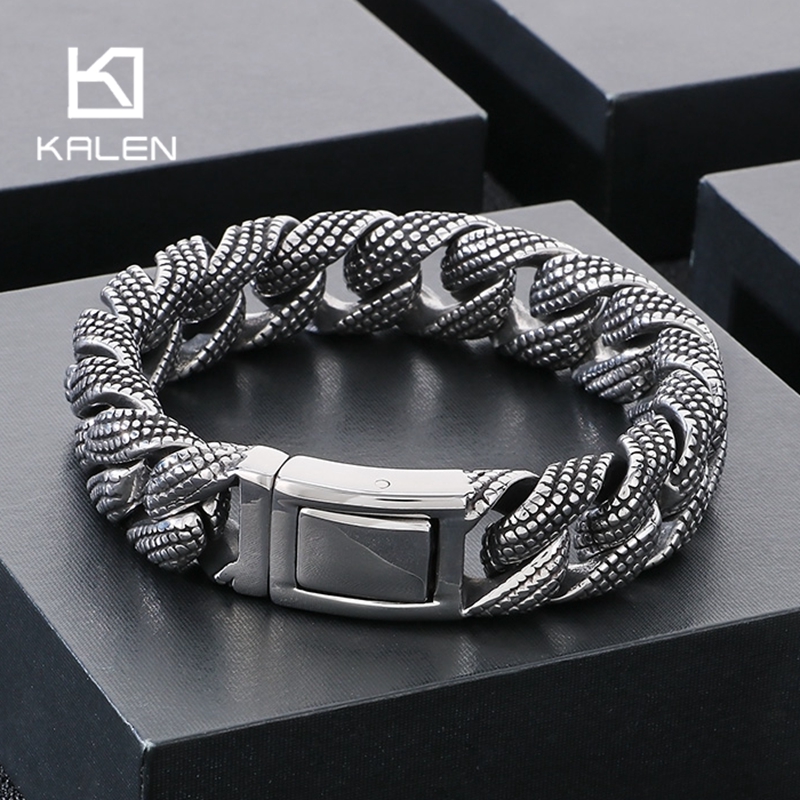 Ceramic Link Bracelet - Kalen – Bracelet Long en acier
