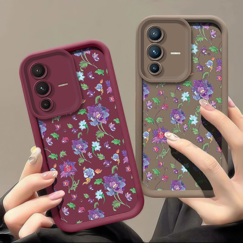 Vivo V40 - Coque de téléphone souple et mate,