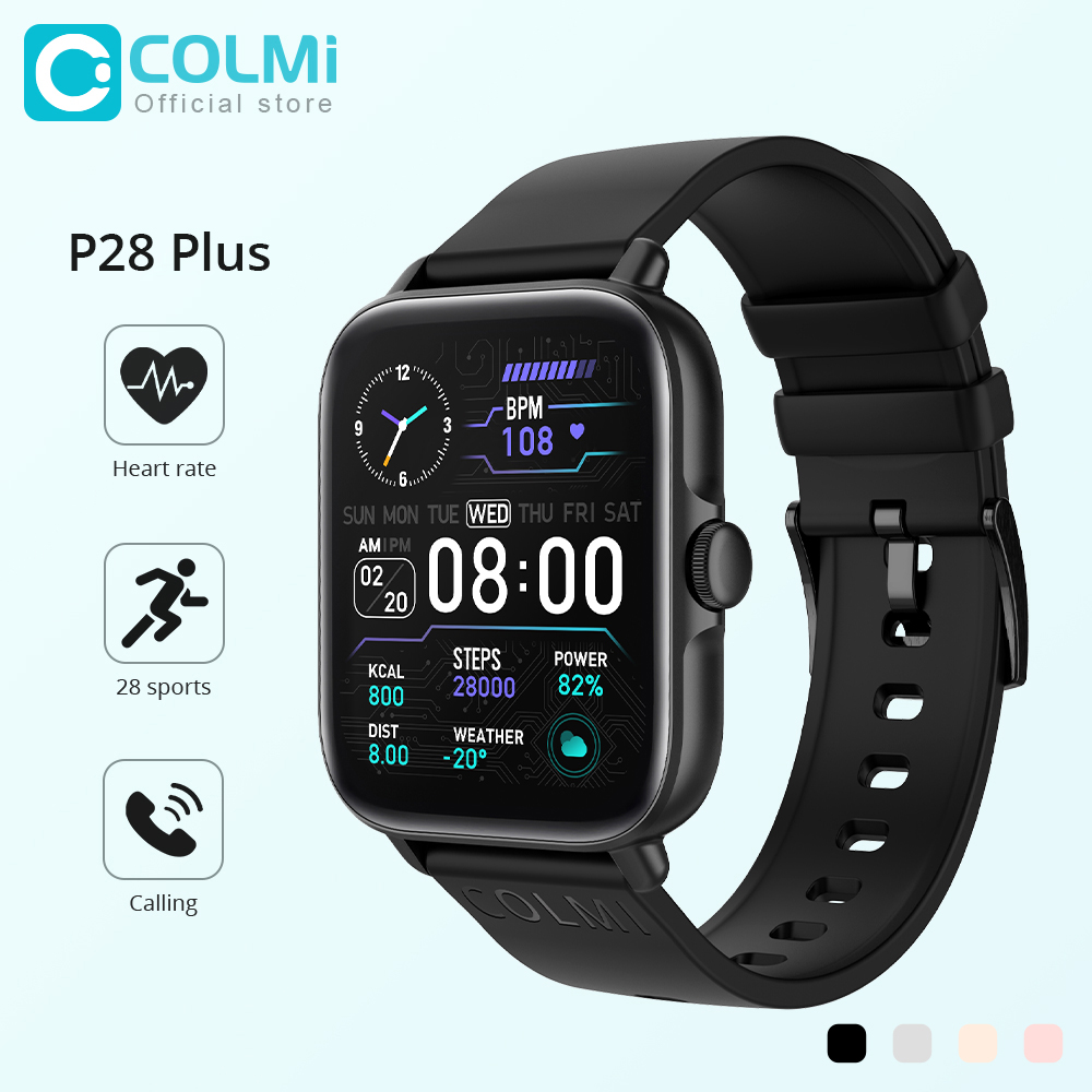 Smartwatch Instagram - COLMI P28 Plus Bluetooth réponse appel