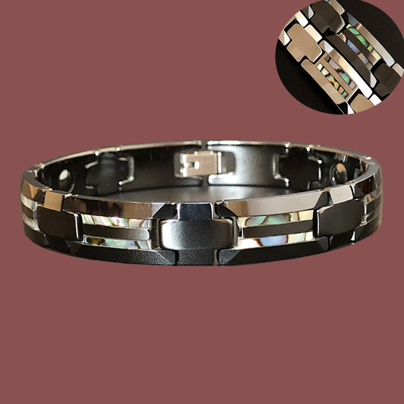 10mm Havey Punk noir Bracelet  - Ceramic Link Bracelet avis et prix