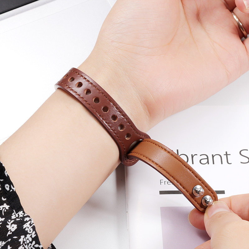 Bracelet en cuir véritable de  - Smartwatch Instagram avis et prix