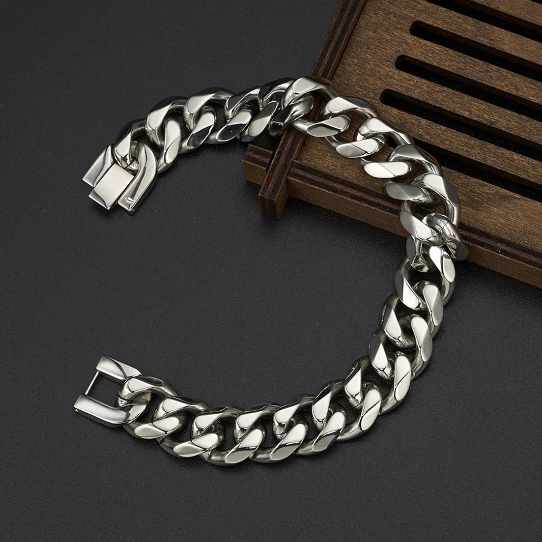Bracelet gourmette cubaine en  - Ceramic Link Bracelet avis et prix