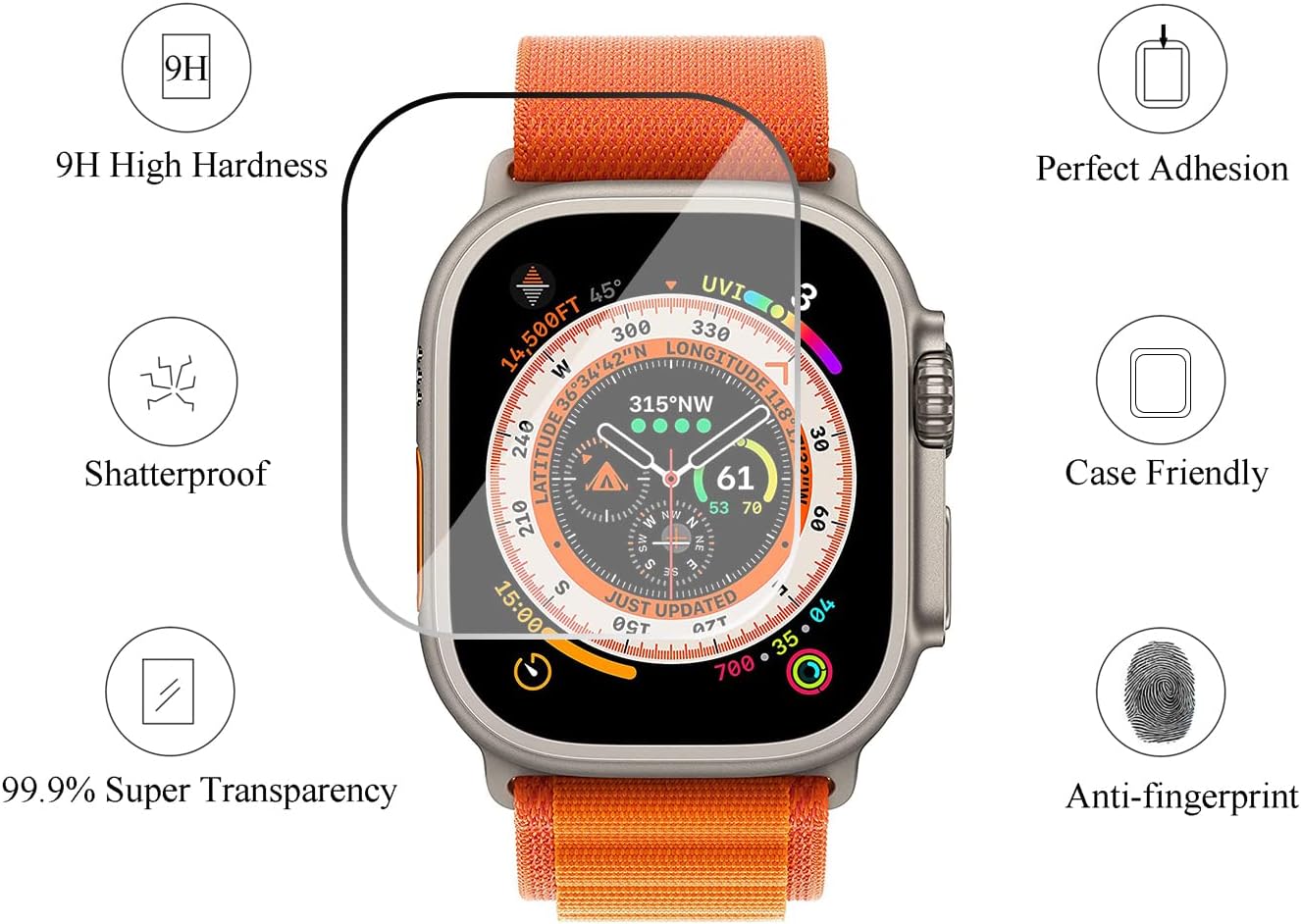 Verre trempé pour Apple Watch  - Watch Case Bumper avis et prix