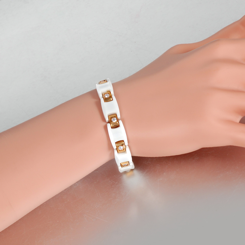 Vinterly femmes Bracelet en cé - Ceramic Link Bracelet avis et prix
