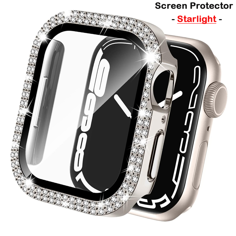 Couverture en diamant pour boî - Smartwatch Band Accessories avis et prix