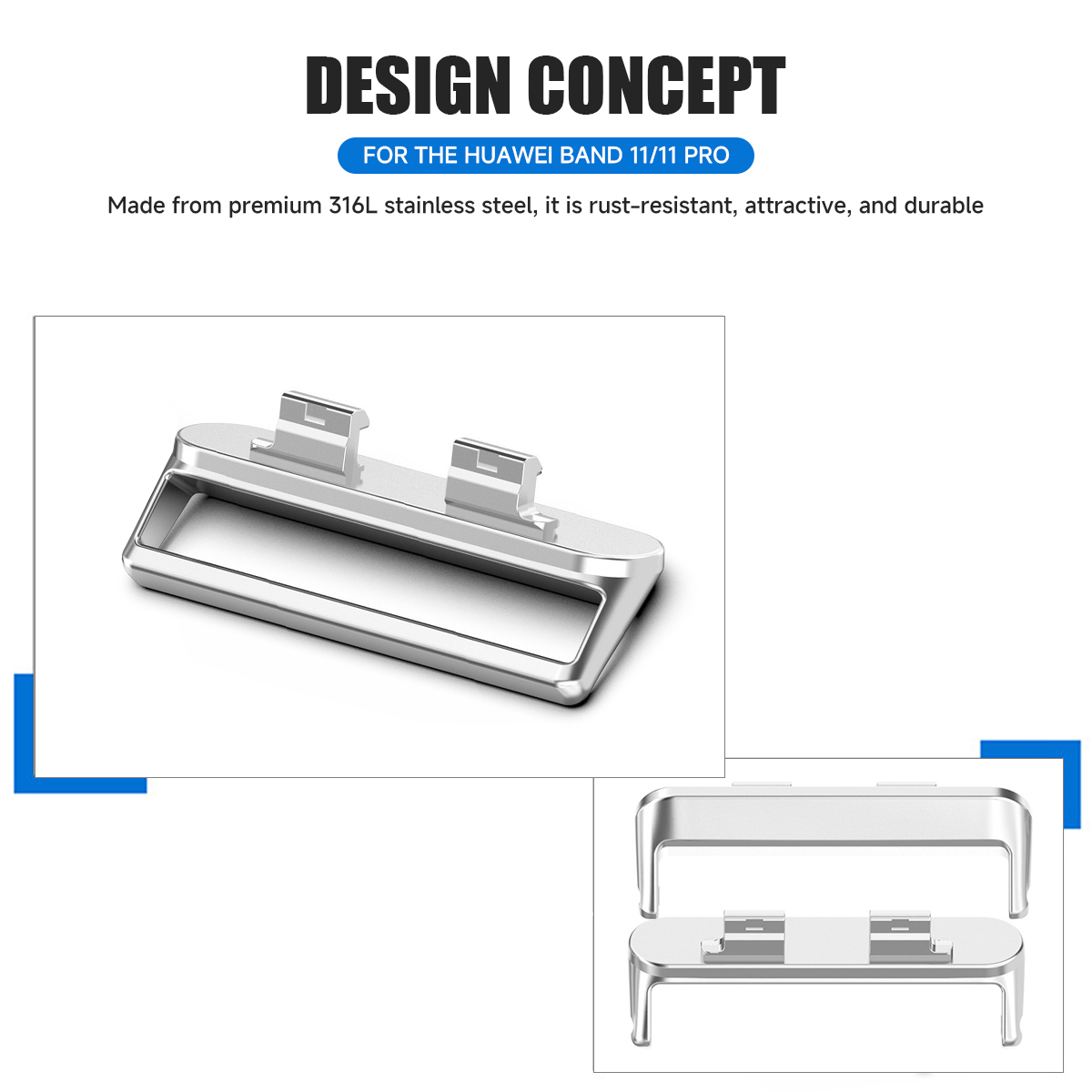 Adaptateur 18mm 1 pièce pour b - Watch Band Connector avis et prix