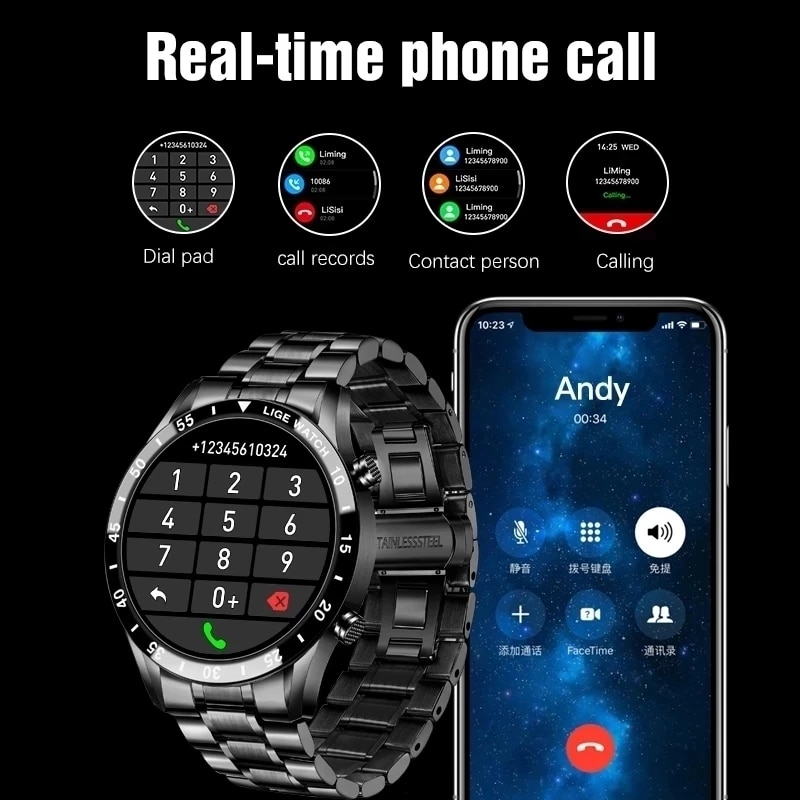 LIGE-Montre intelligente étanc - Smartwatch Instagram avis et prix
