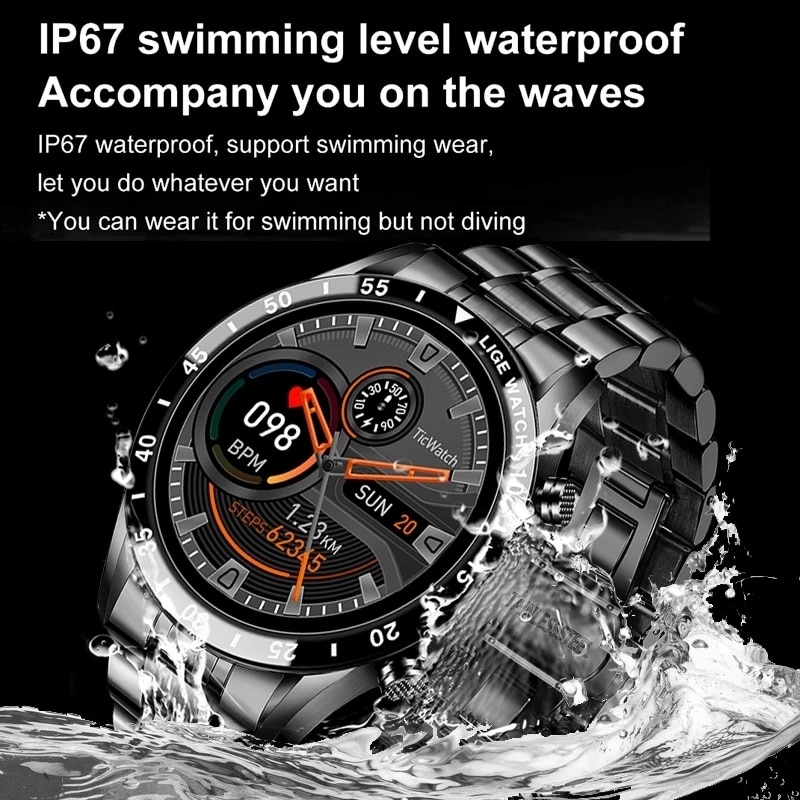 LIGE-Montre intelligente étanc - Smartwatch Instagram avis et prix