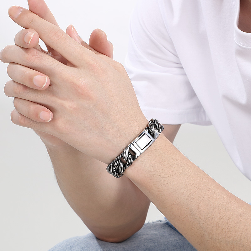 Kalen – Bracelet Long en acier - Ceramic Link Bracelet avis et prix