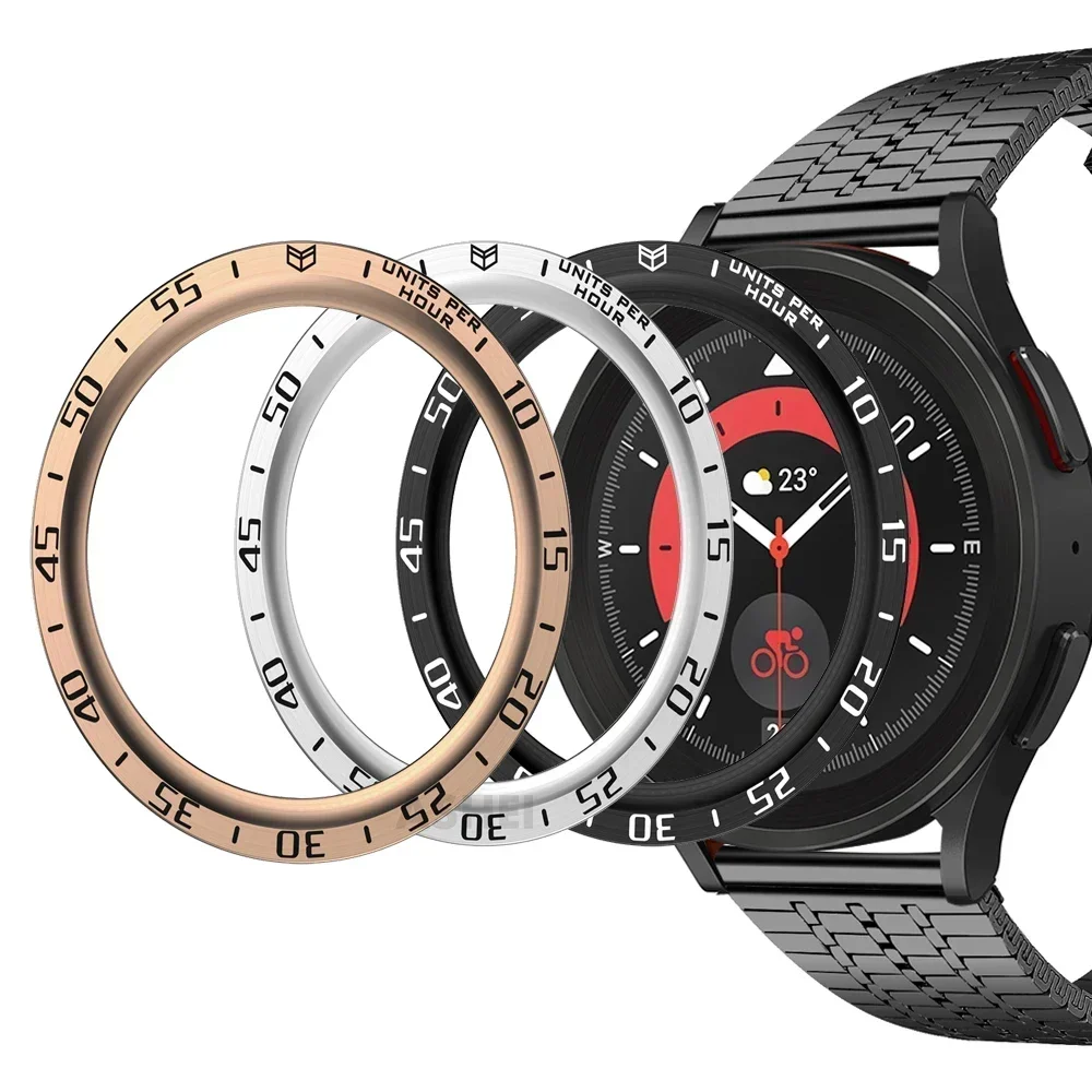 Anneau de lunette en métal pou - Smartwatch Band Accessories avis et prix